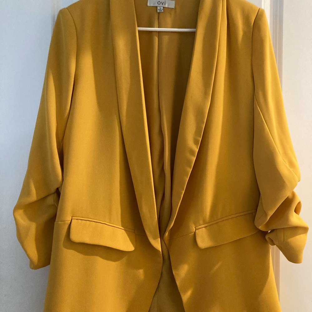 Ovi Mustard Yellow Blazer